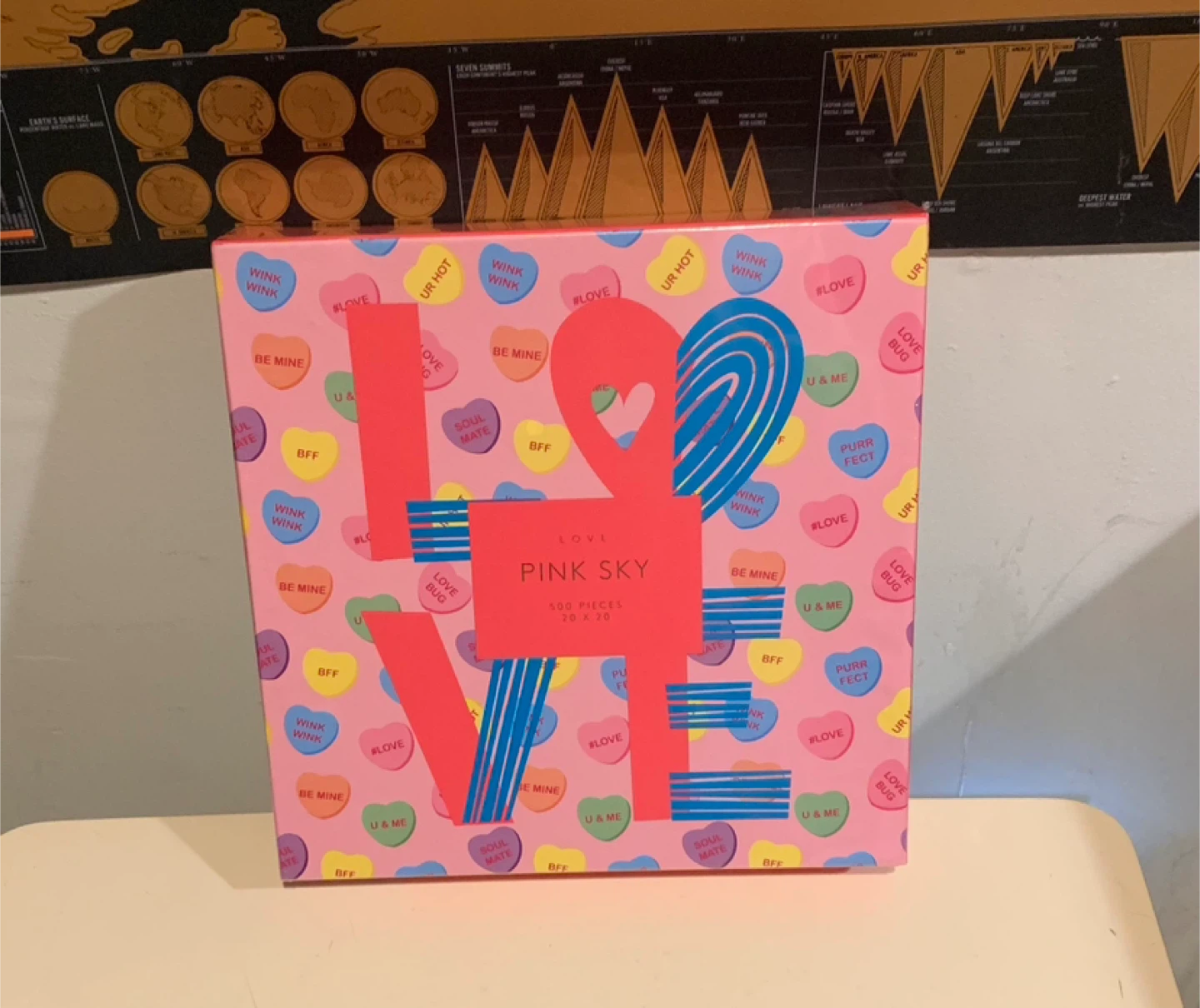 Pink Sky "LOVE" 500 Piece Puzzle