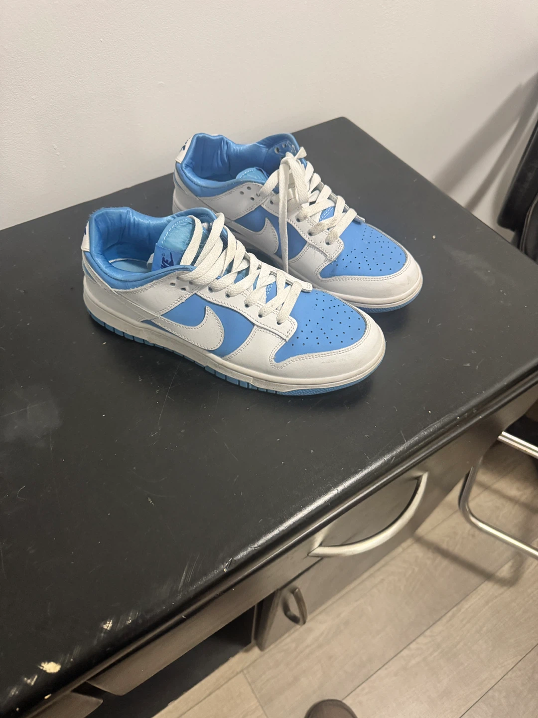 Nike Dunk Low Blue White - photo 5