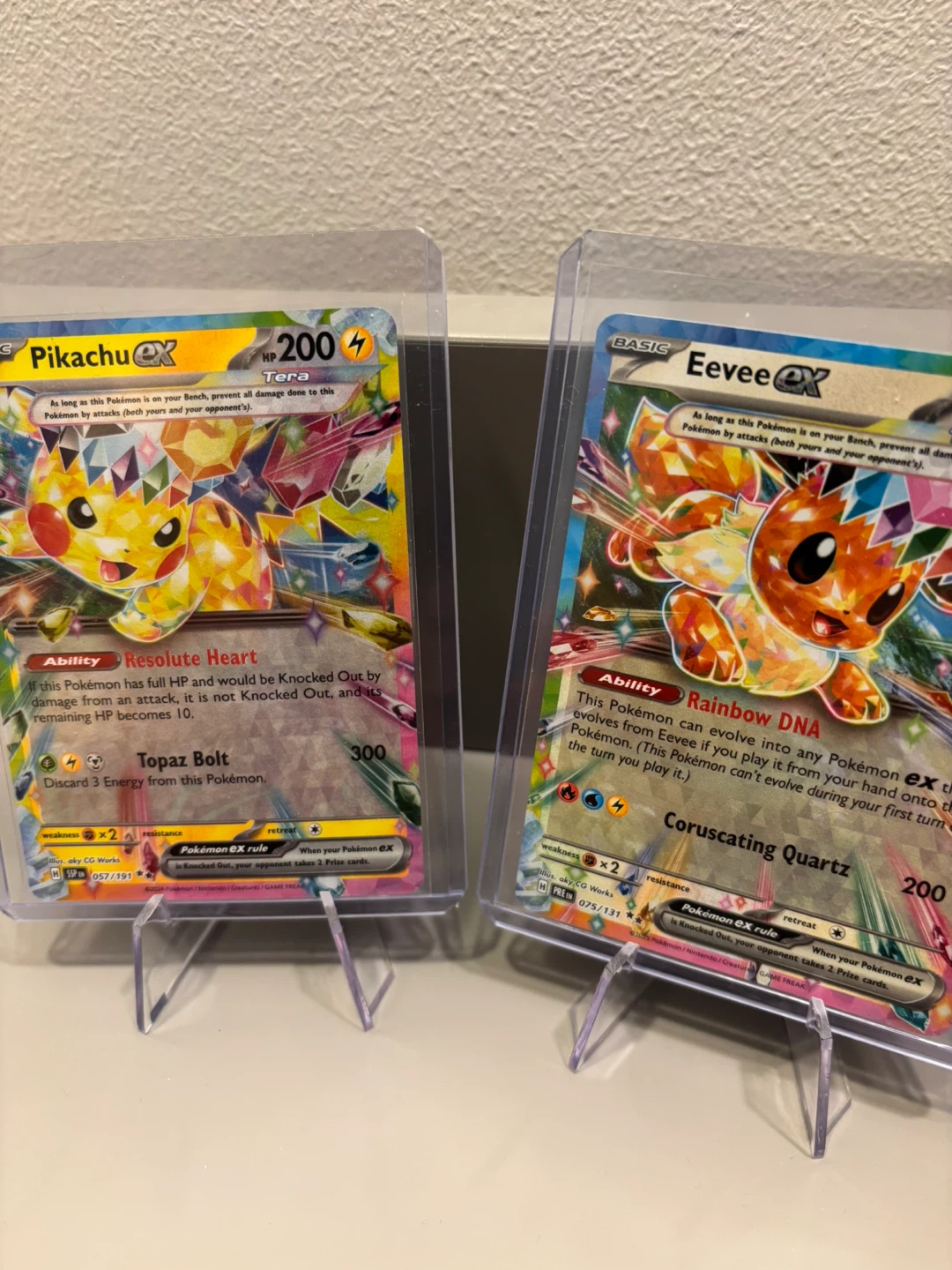 MINT Pikachu & Eevee EX Pair - photo 5