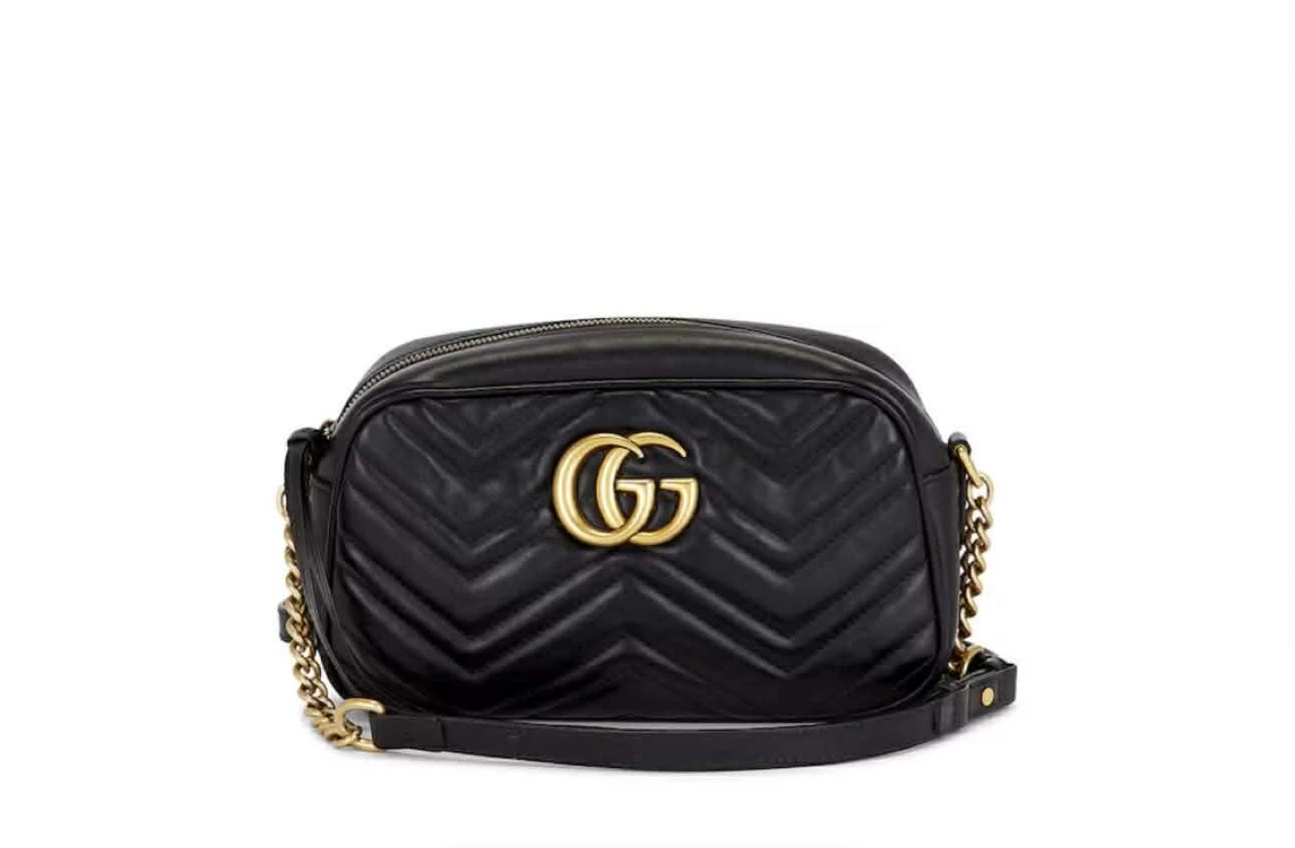 Gucci Marmont Camera Bag Black Leather
