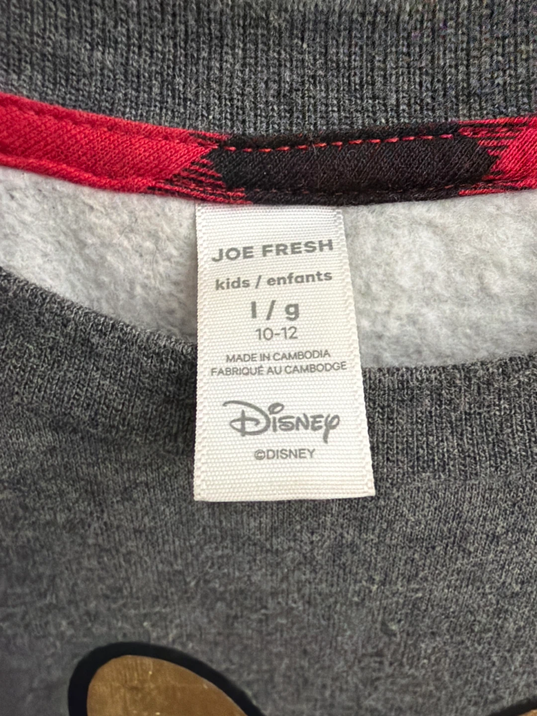 Joe Fresh Disney Minnie Mouse Graphic Sweatshirt Size 10-12 - photo 2