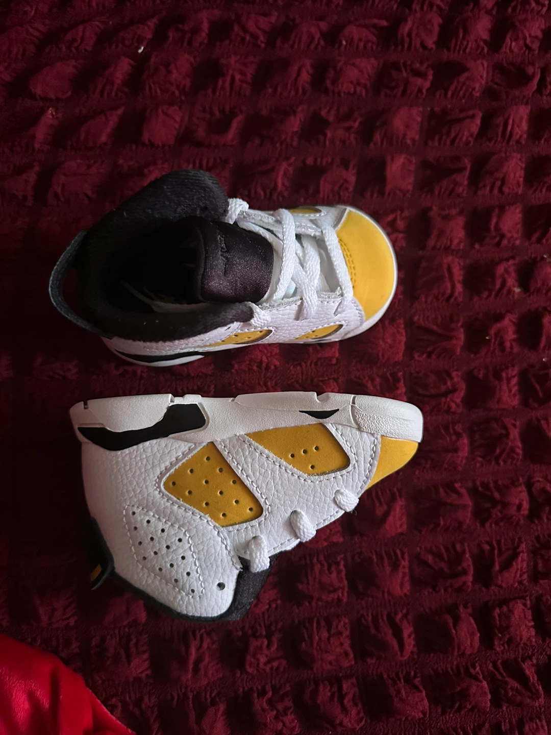 Jordan 6 Retro TD Toddler Shoes White/Yellow/Black