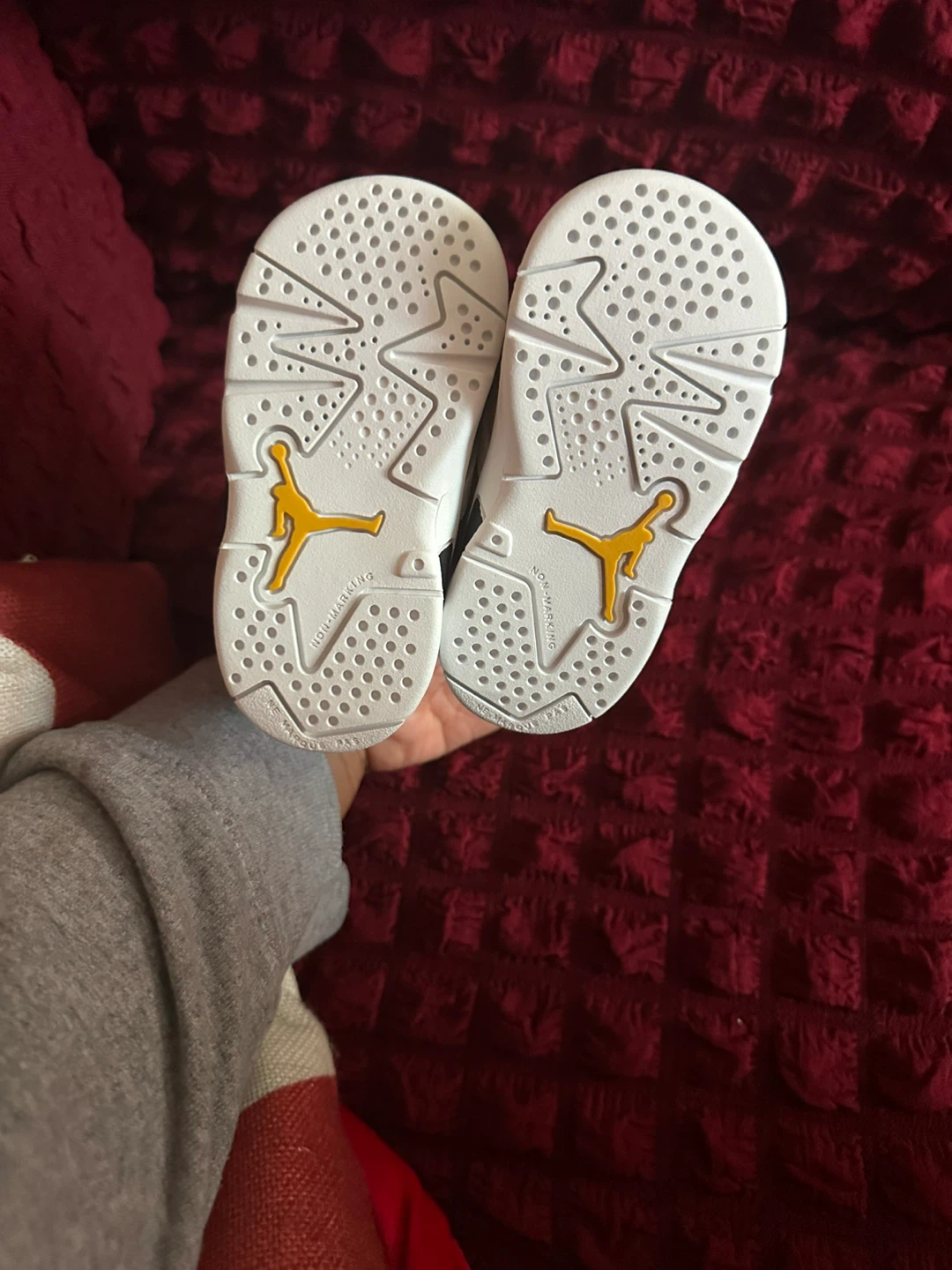 Jordan 6 Retro TD Toddler Shoes White/Yellow/Black - photo 3