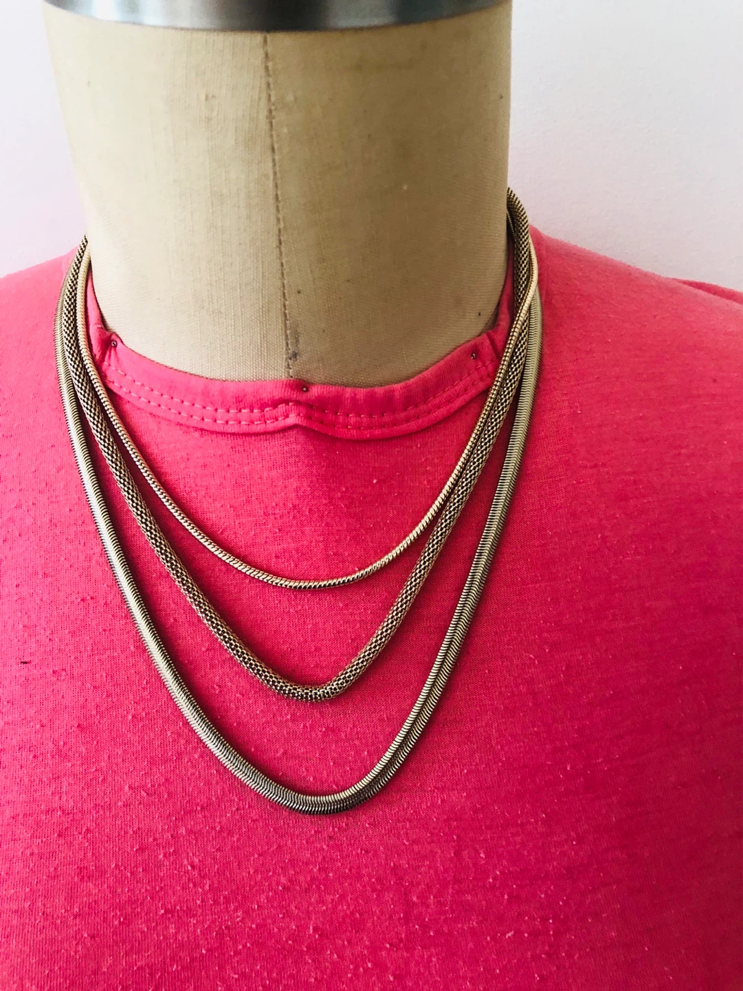 Layered Snake Chain Necklace