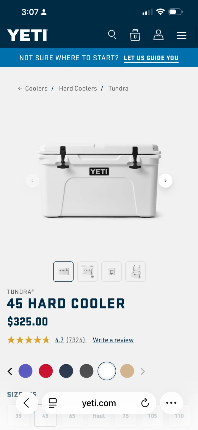 Yeti Tundra 45 Hard Cooler