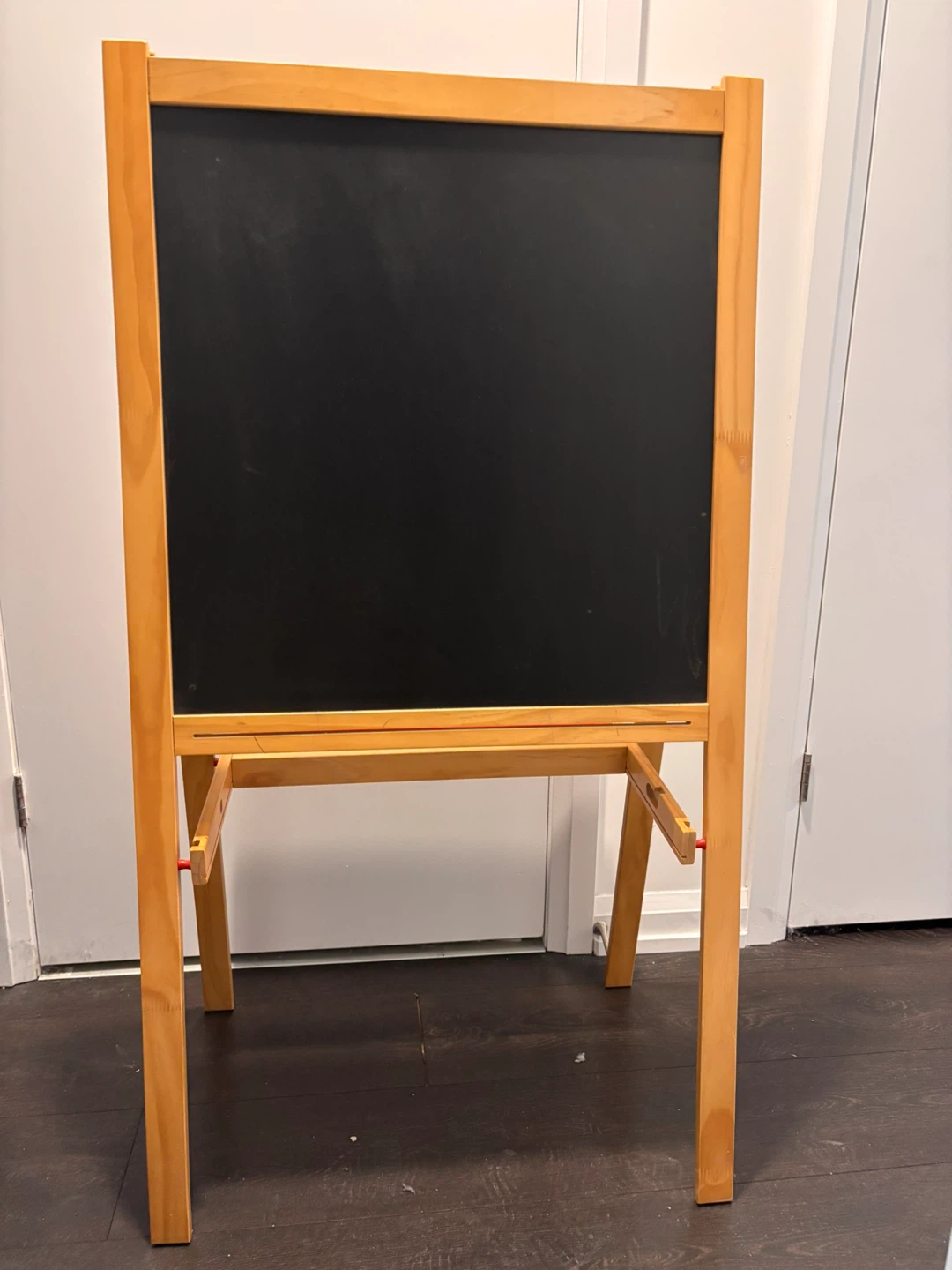 IKEA chalk/whiteboard easel with extras - photo 2