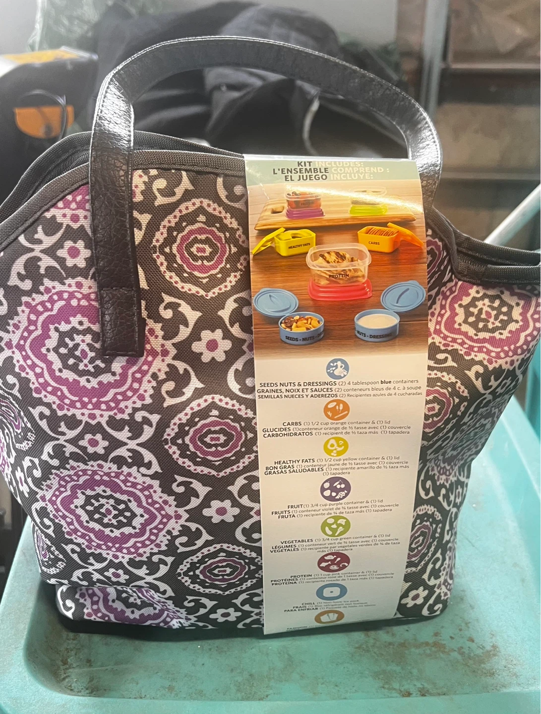 Fit & Fresh Designer Lunch Bag & Container Set - photo 3