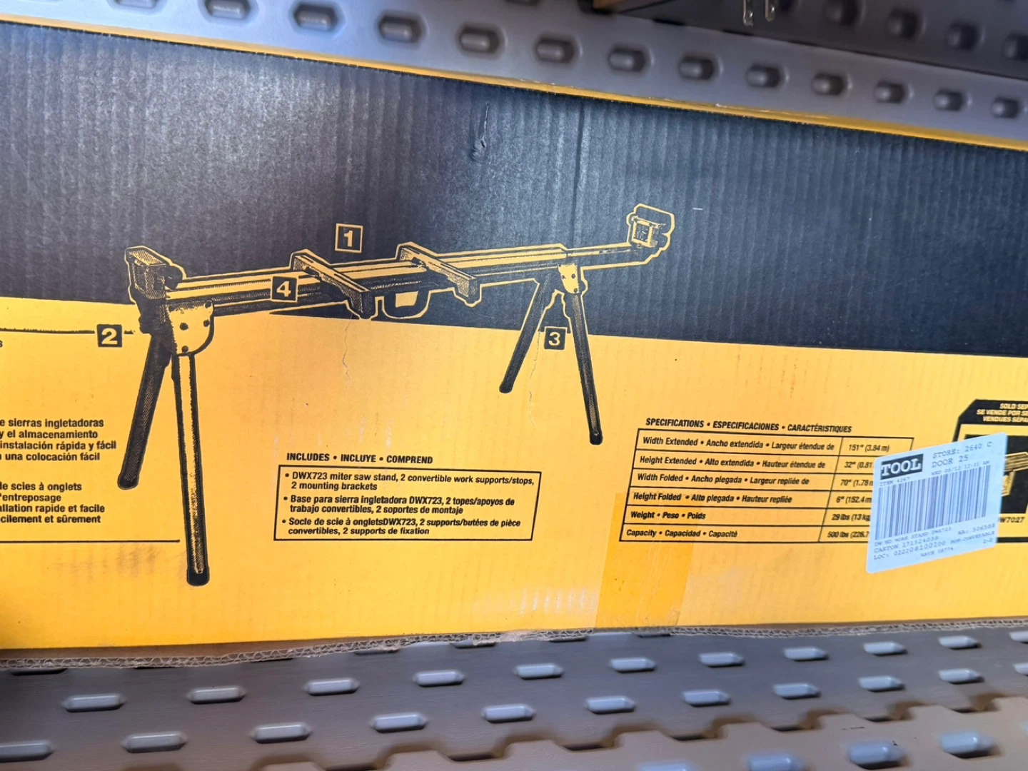 DeWalt DWX723 Miter Saw Stand - photo 2