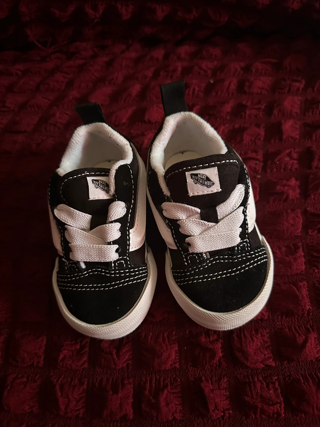 Vans Old Skool Crib Shoes - Black/White