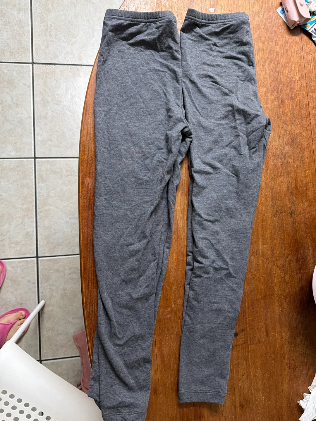 UNIQLO HEATTECH Extra Warm Leggings - Grey - Kids 9-10