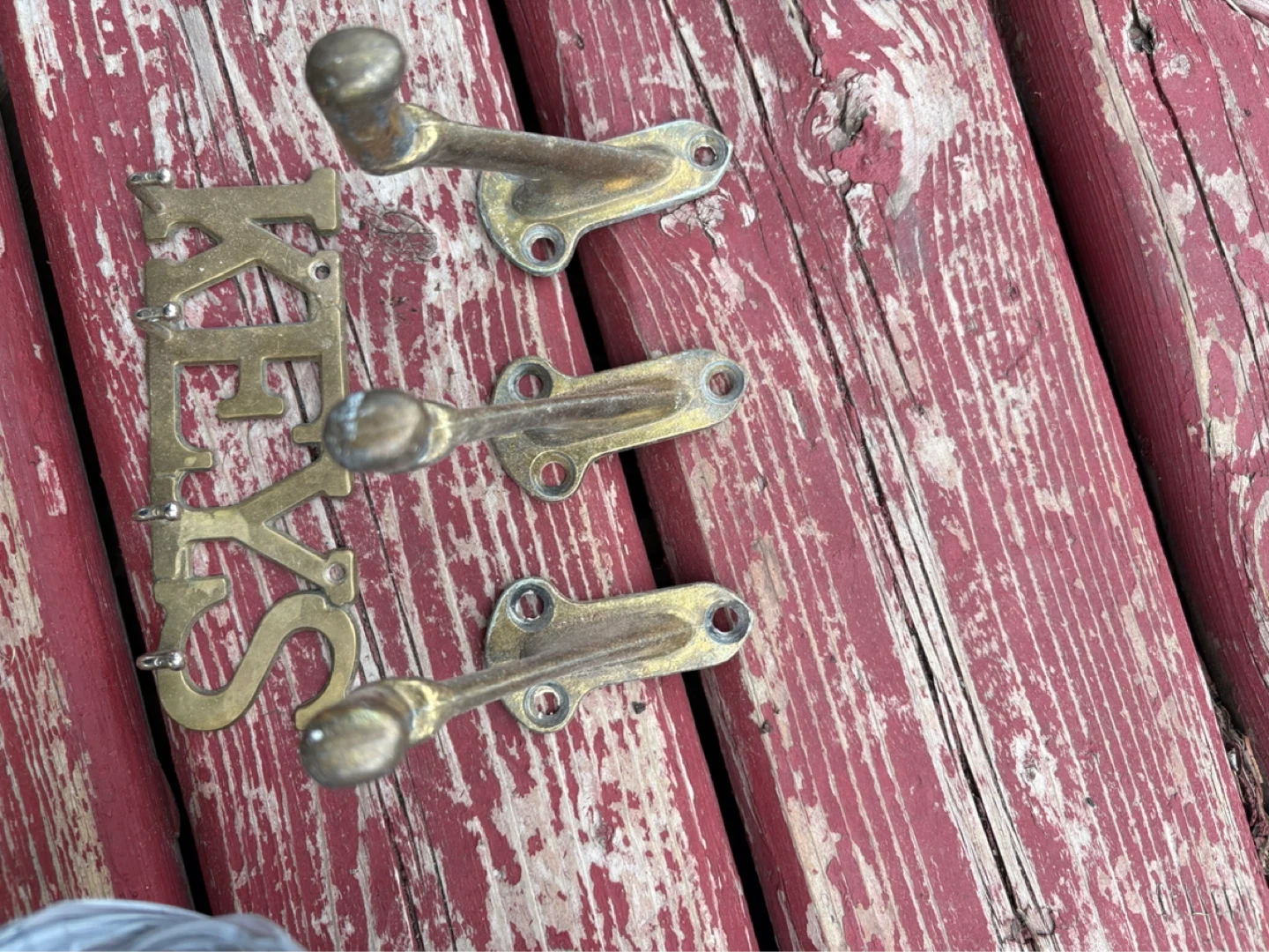 Brass "KEYS" Wall Mount Key Holder