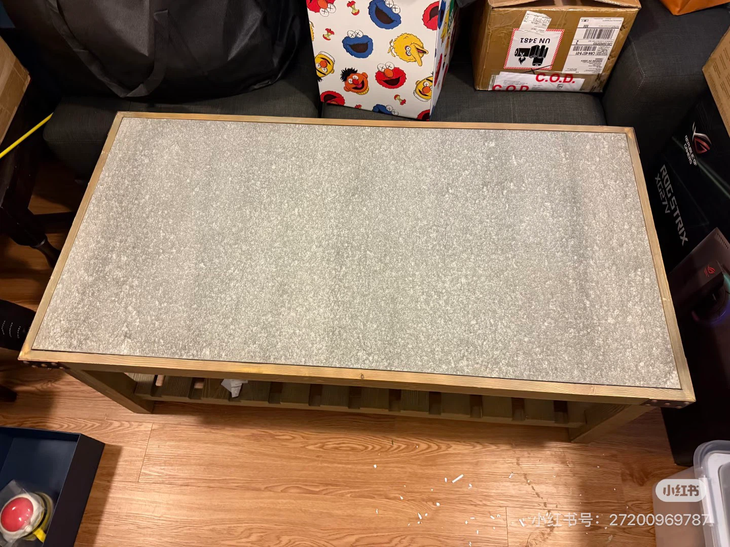 Coffee Table with Stone Top - photo 2