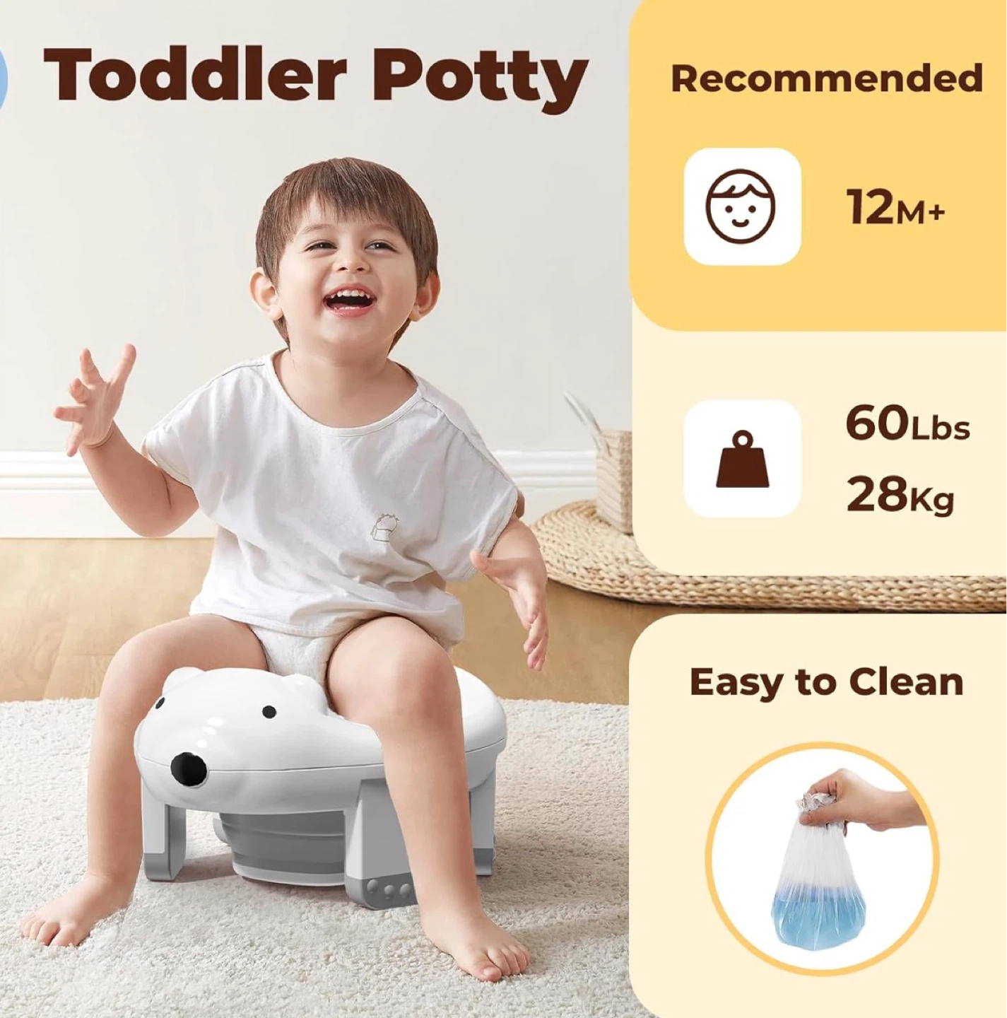 3 Modes Potty Toddler Training Toilet - Foldable - photo 4