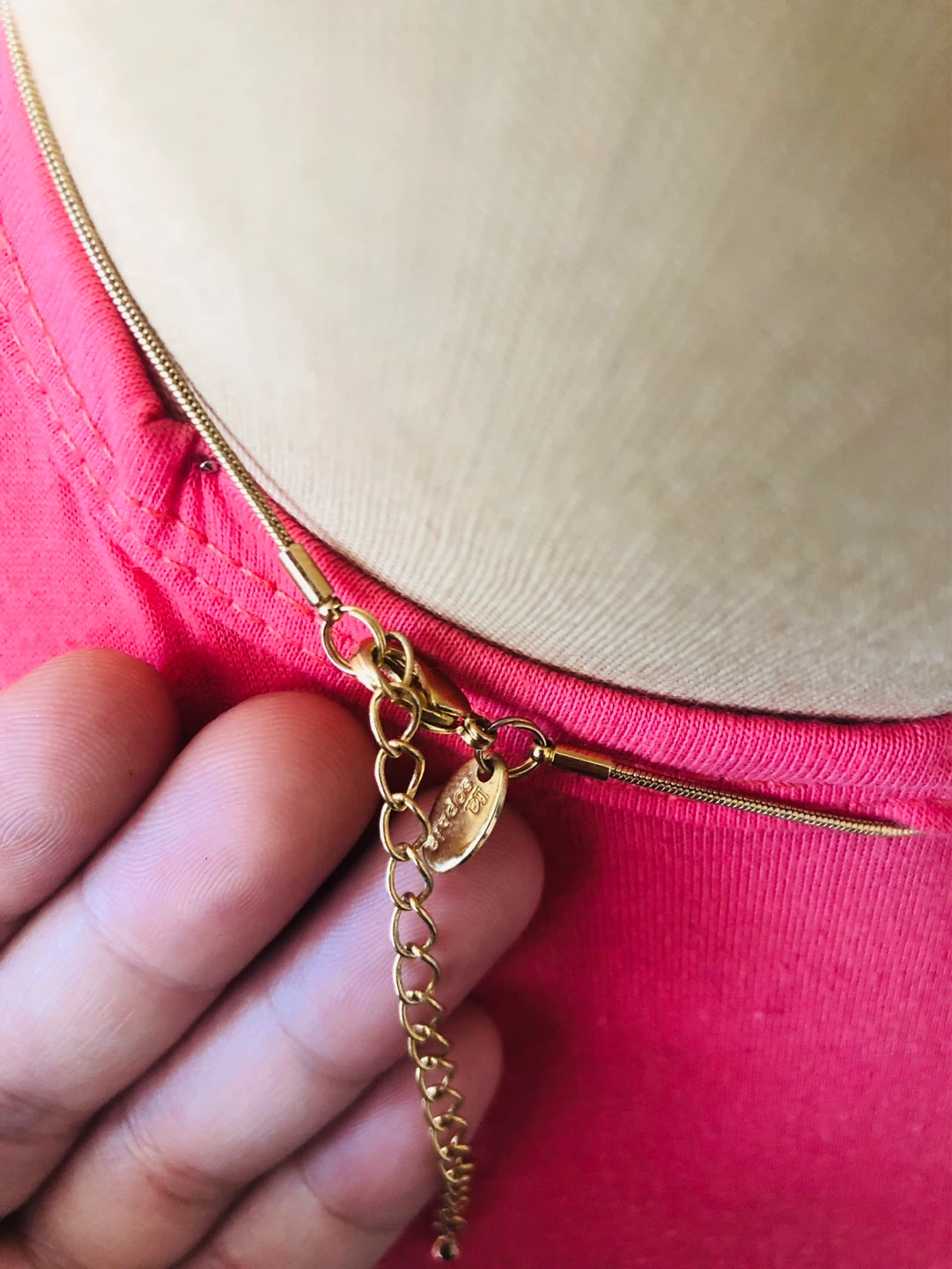 Lia Sophia Gold Tone Curved Bar Necklace - photo 2