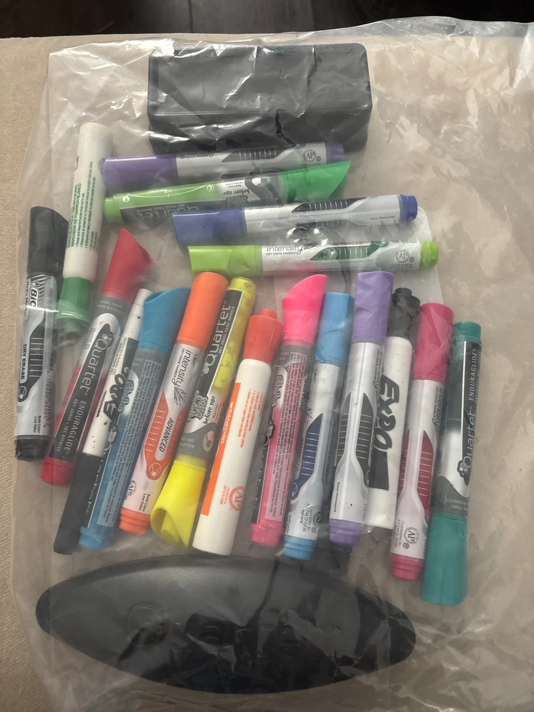 IKEA chalk/whiteboard easel with extras - photo 5