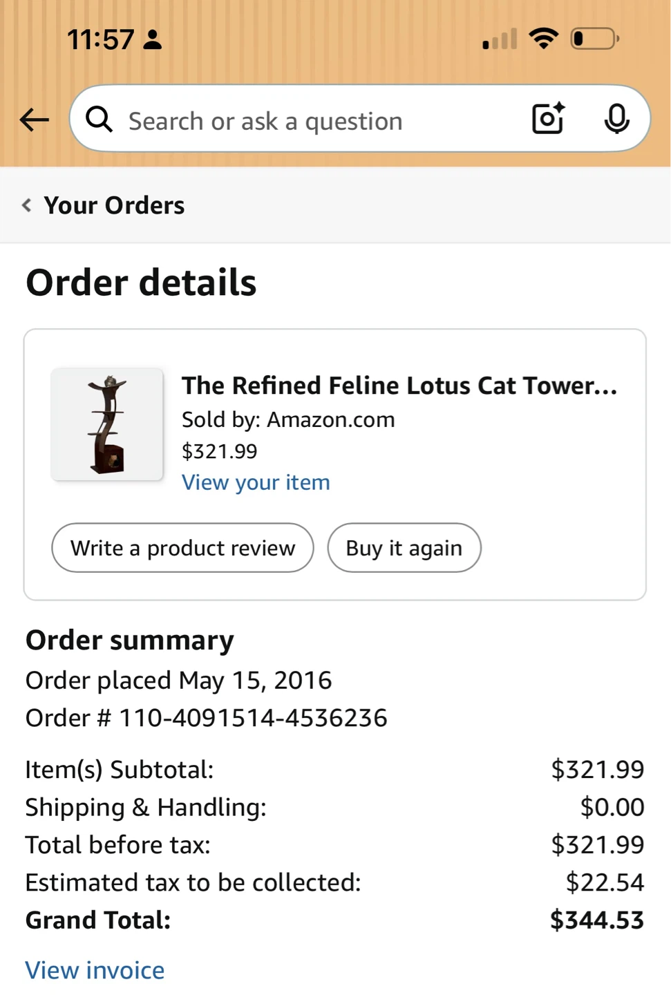 The Refined Feline Lotus Cat Tree Tower
