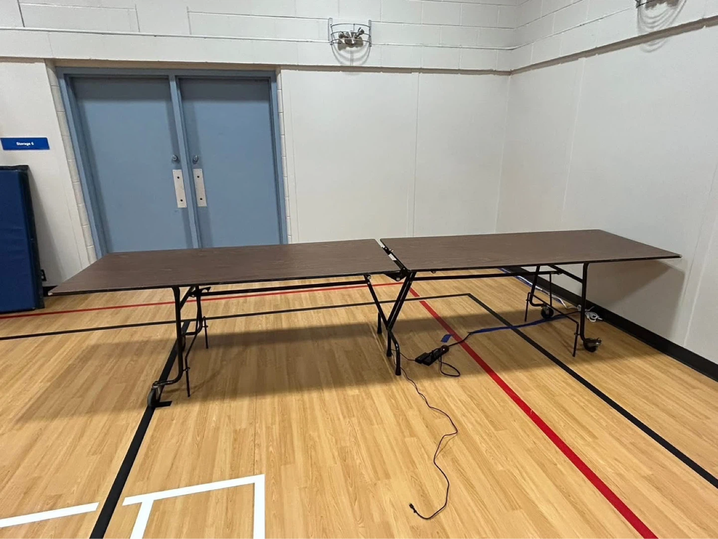 Folding Training Table with Wheels - photo 4