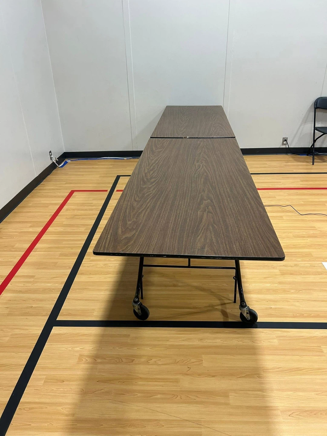 Folding Training Table with Wheels
