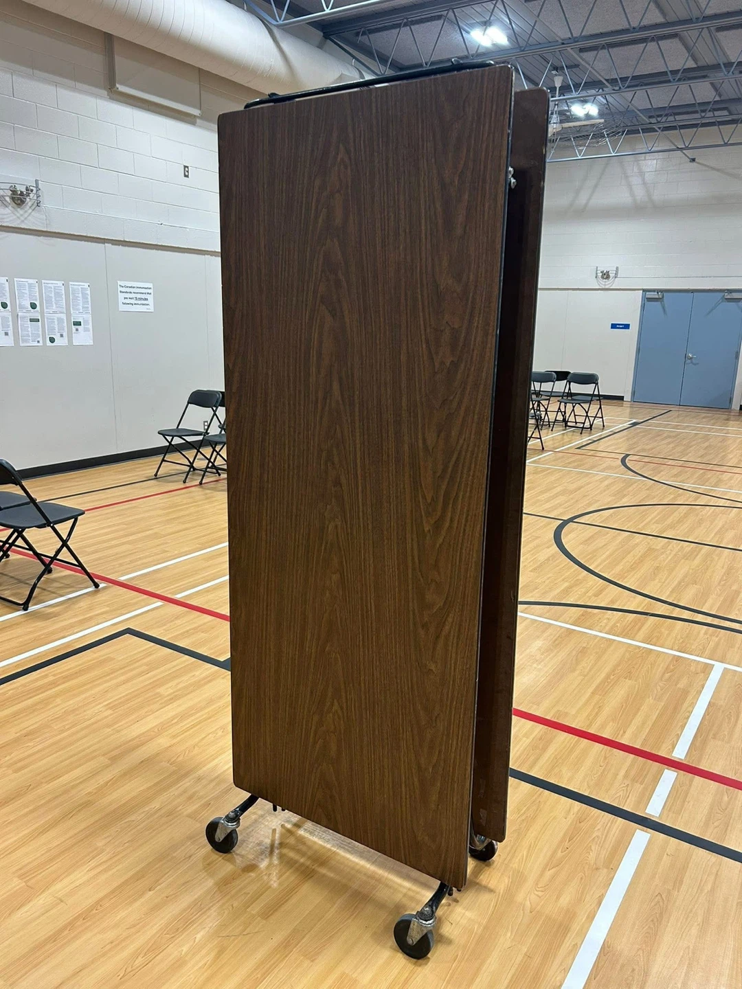 Folding Training Table with Wheels - photo 2