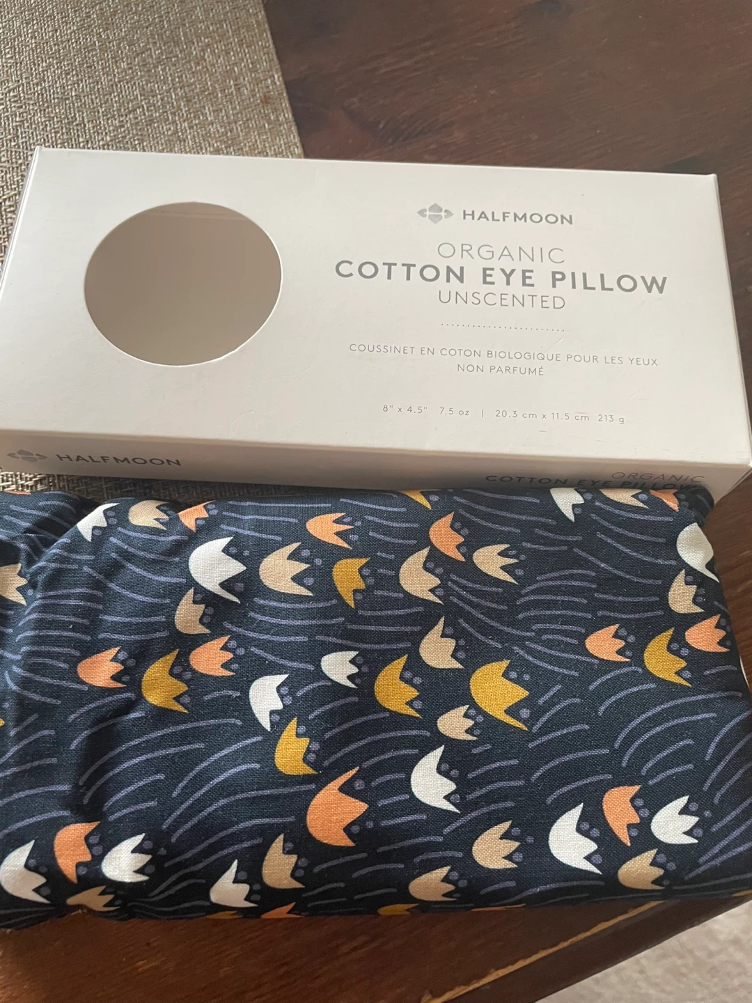 Halfmoon Organic Cotton Eye Pillow Unscented