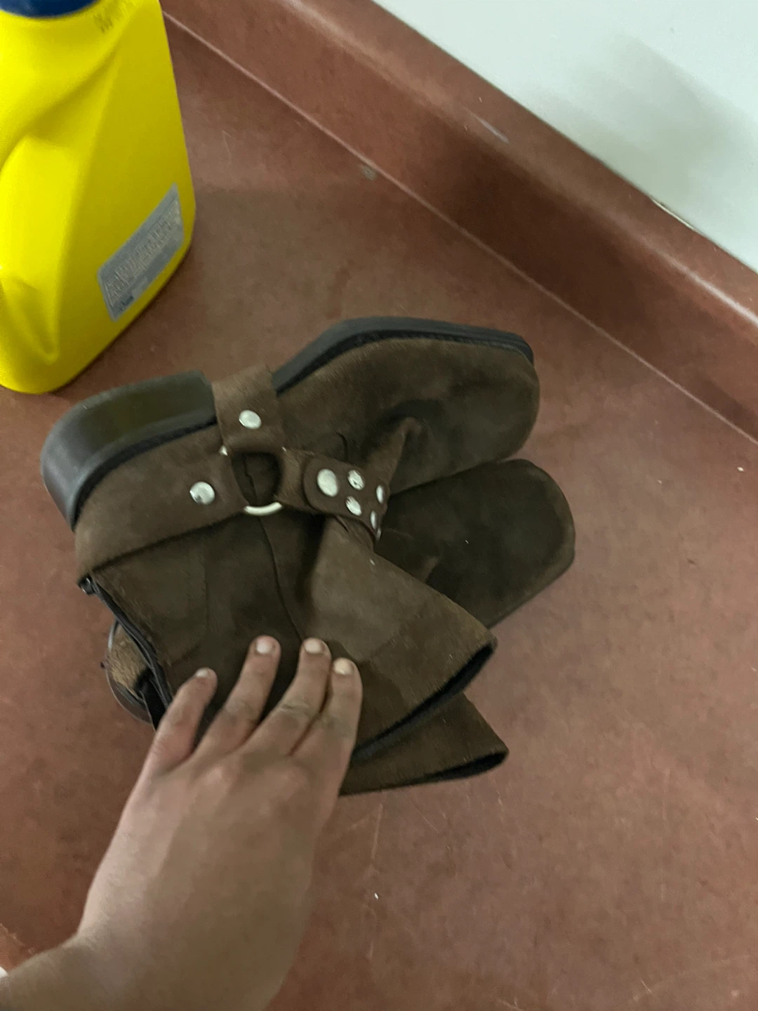 Brown Suede Harness Boots size 12 men’s - photo 5