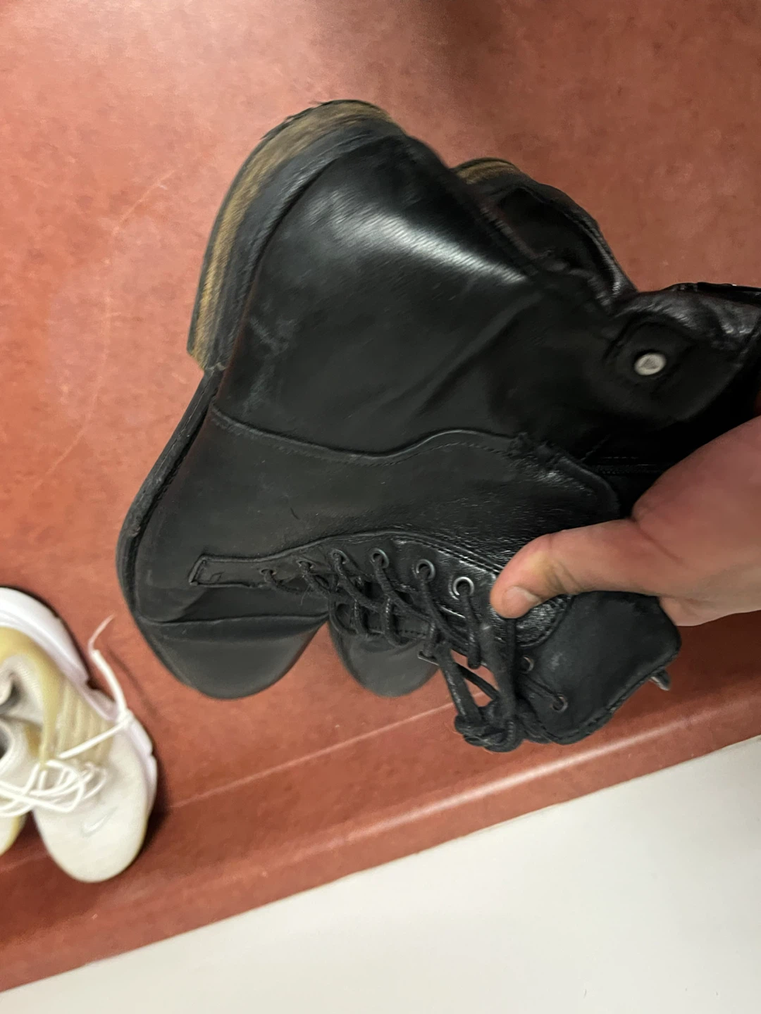 Black Leather Lace-Up Aldo boots size 12 - photo 2
