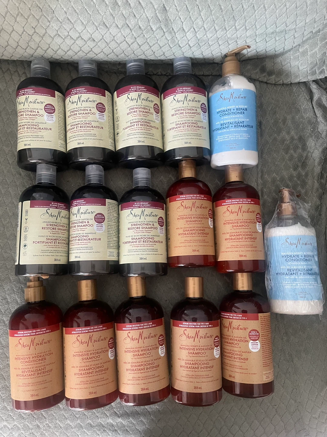 SheaMoisture Shampoo, Conditioner & Hair Milk Lot