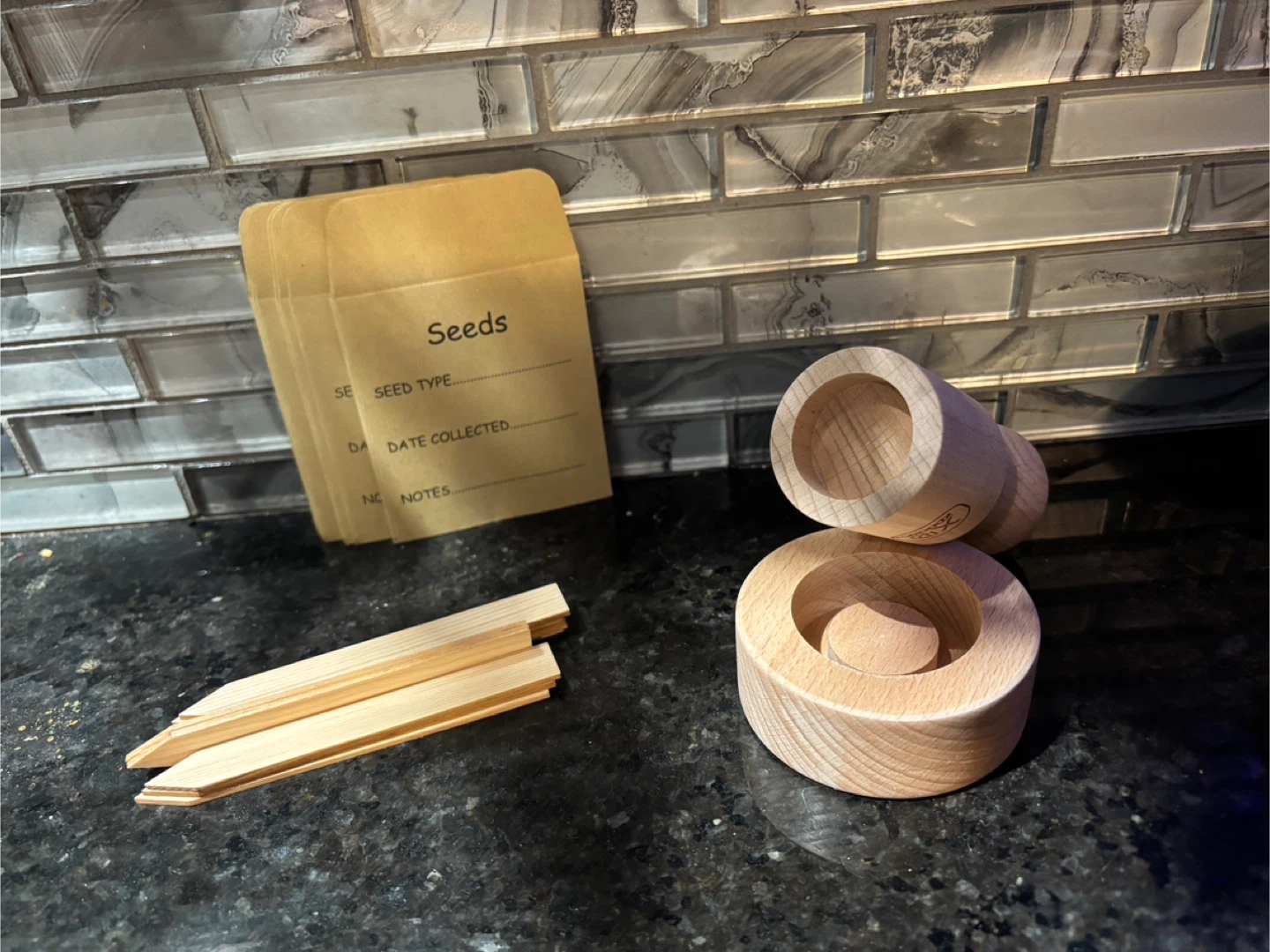 Paper Pot Maker Set with Seed Envelopes & Markers - photo 2