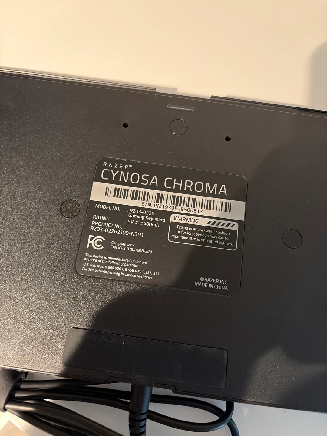 Razer Cynosa Chroma Gaming Keyboard RZ03-0226
