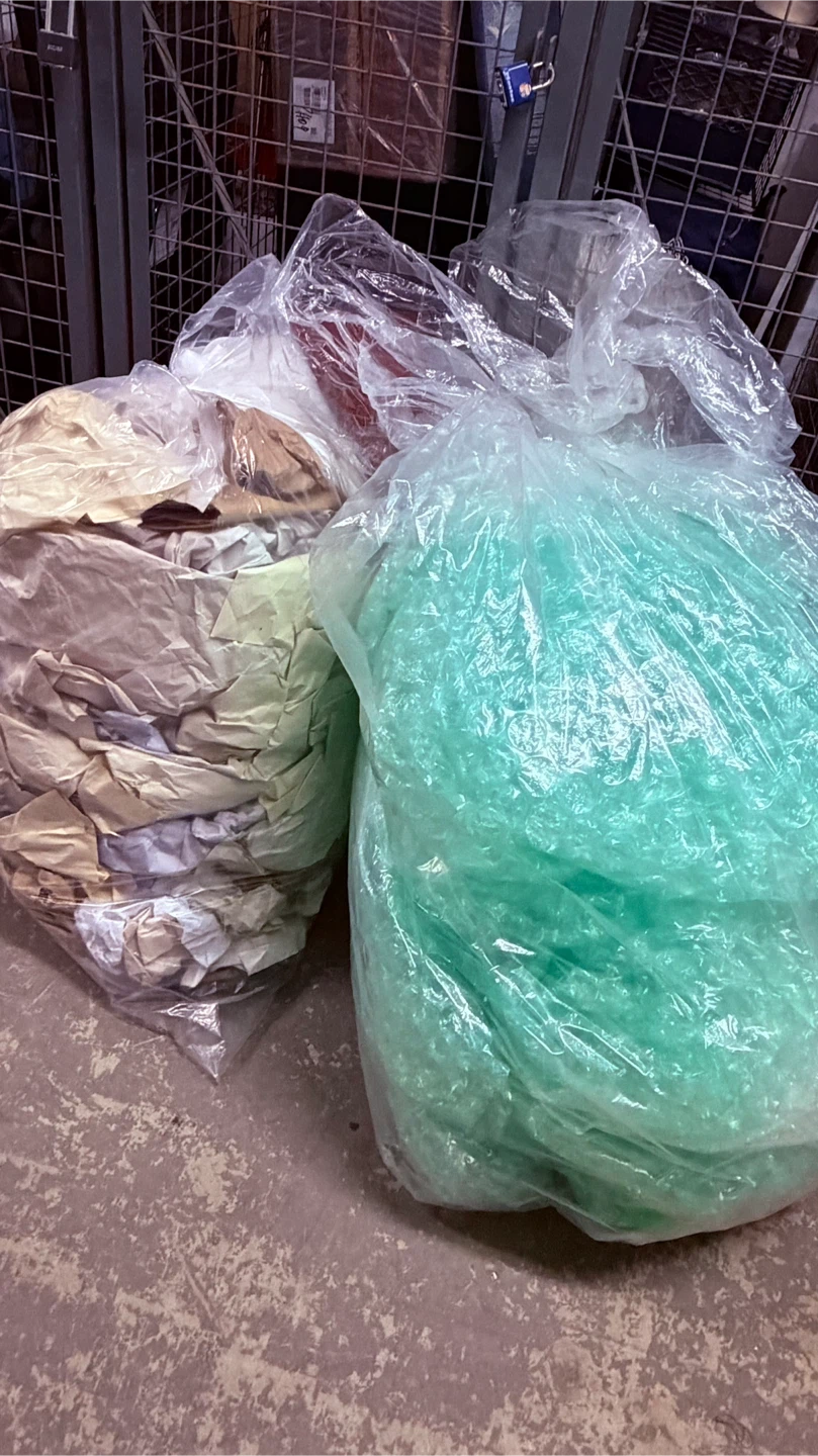 Bulk packing materials - bubble wrap and paper