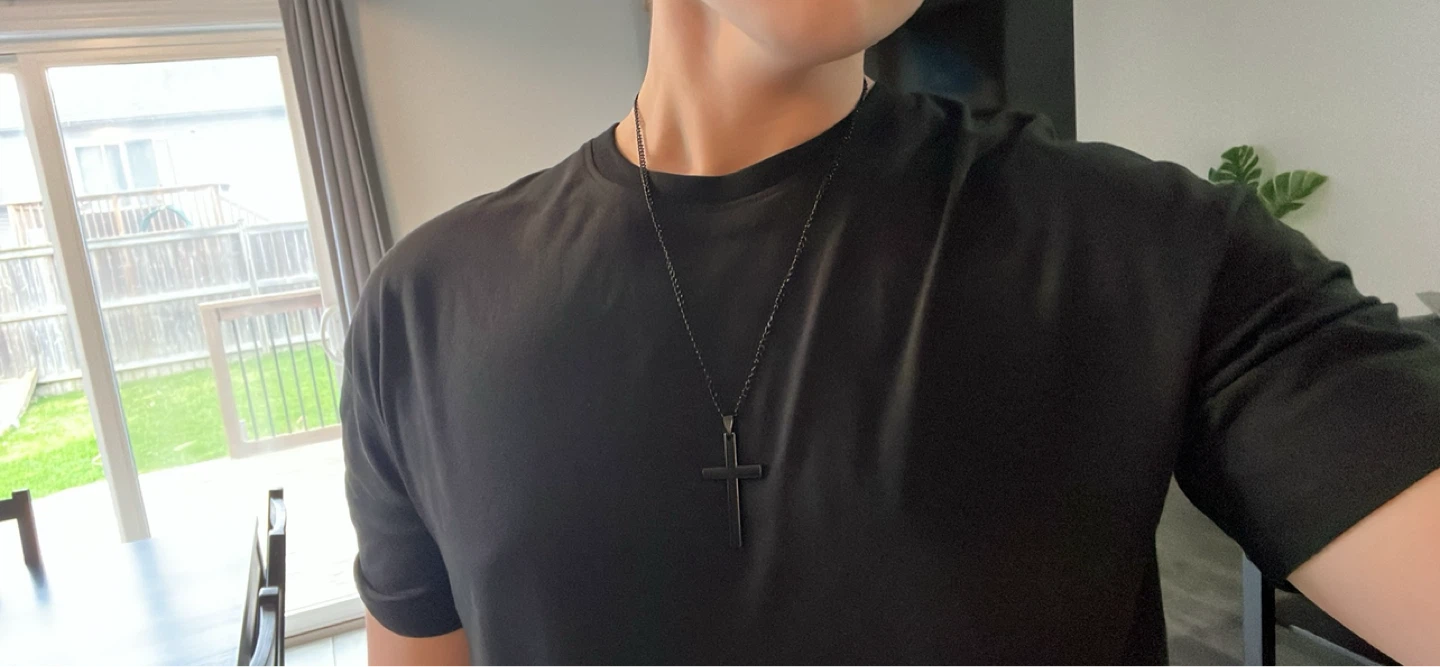 Black Cross Necklace