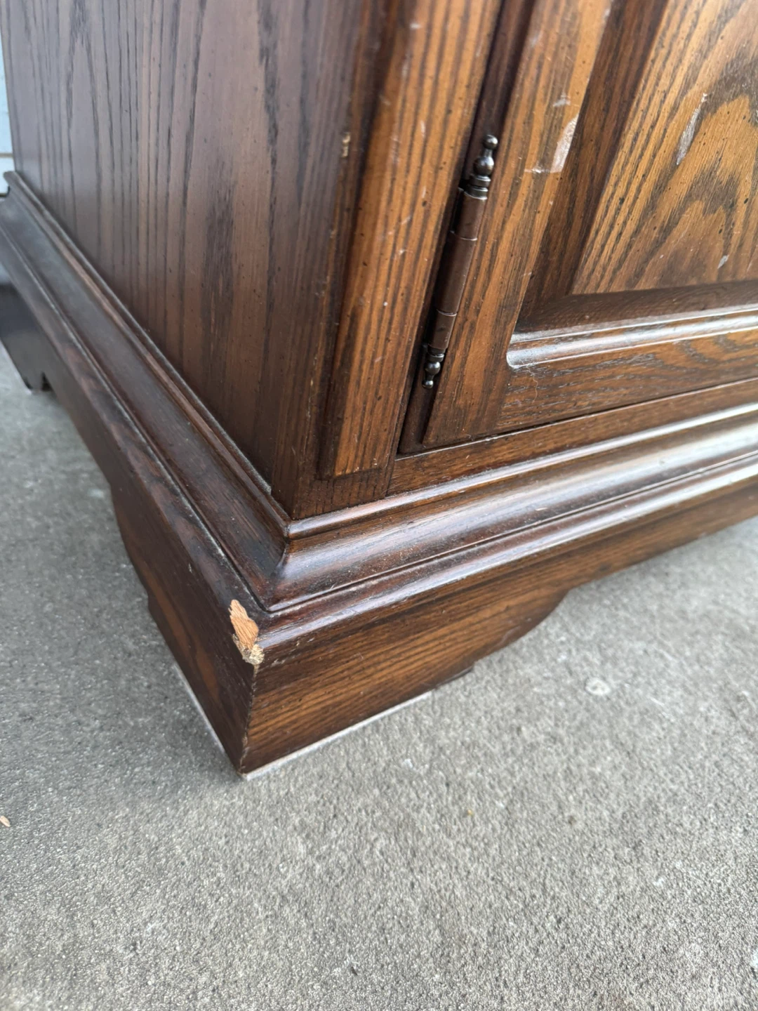 Dark Wood Sideboard with Brass Hardware - photo 5