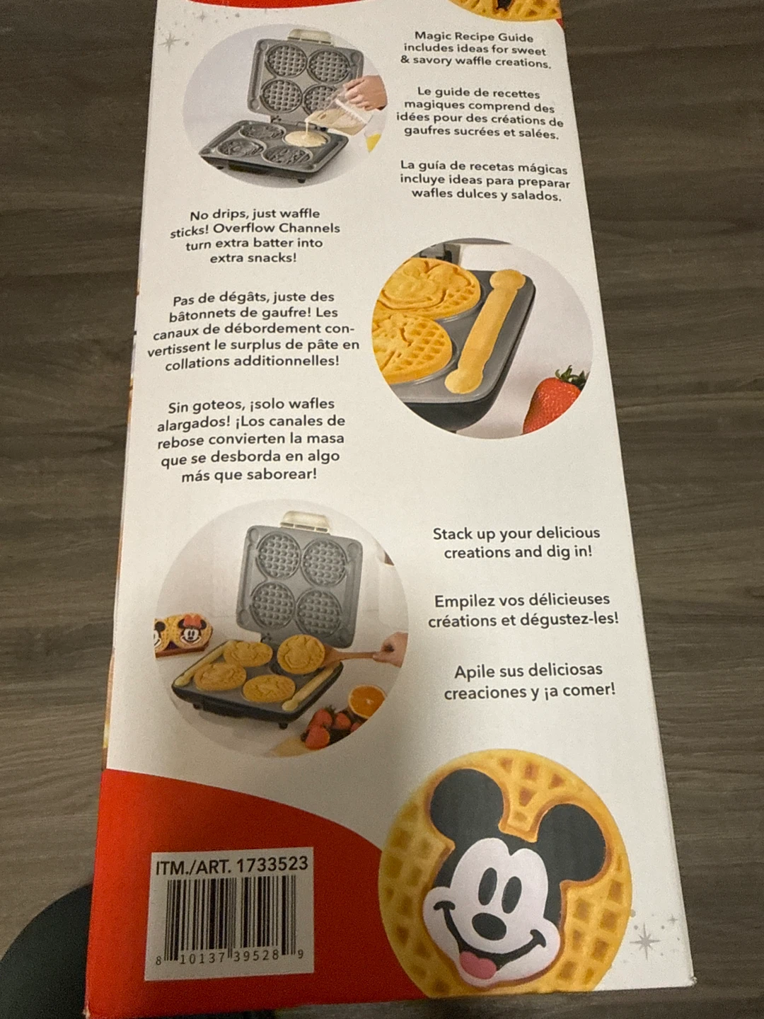 BNIB DASH Disney Mickey Mouse Waffle Maker - photo 2