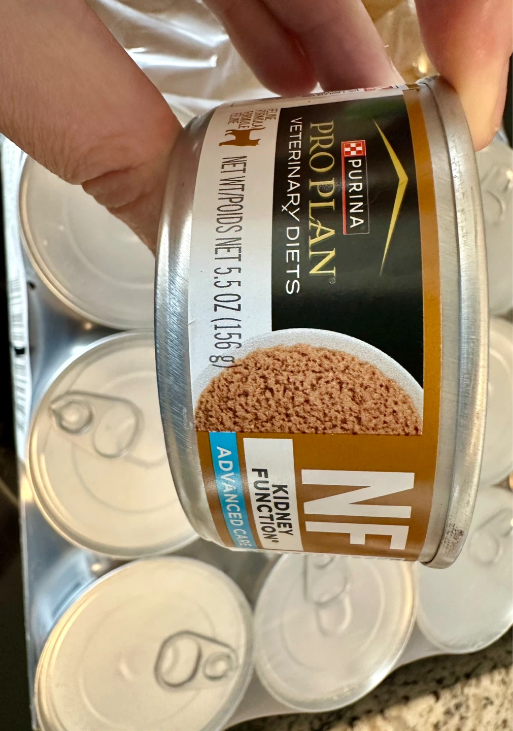 19 cans of 5.5oz Purina Pro Plan NF Kidney canned cat food - photo 2