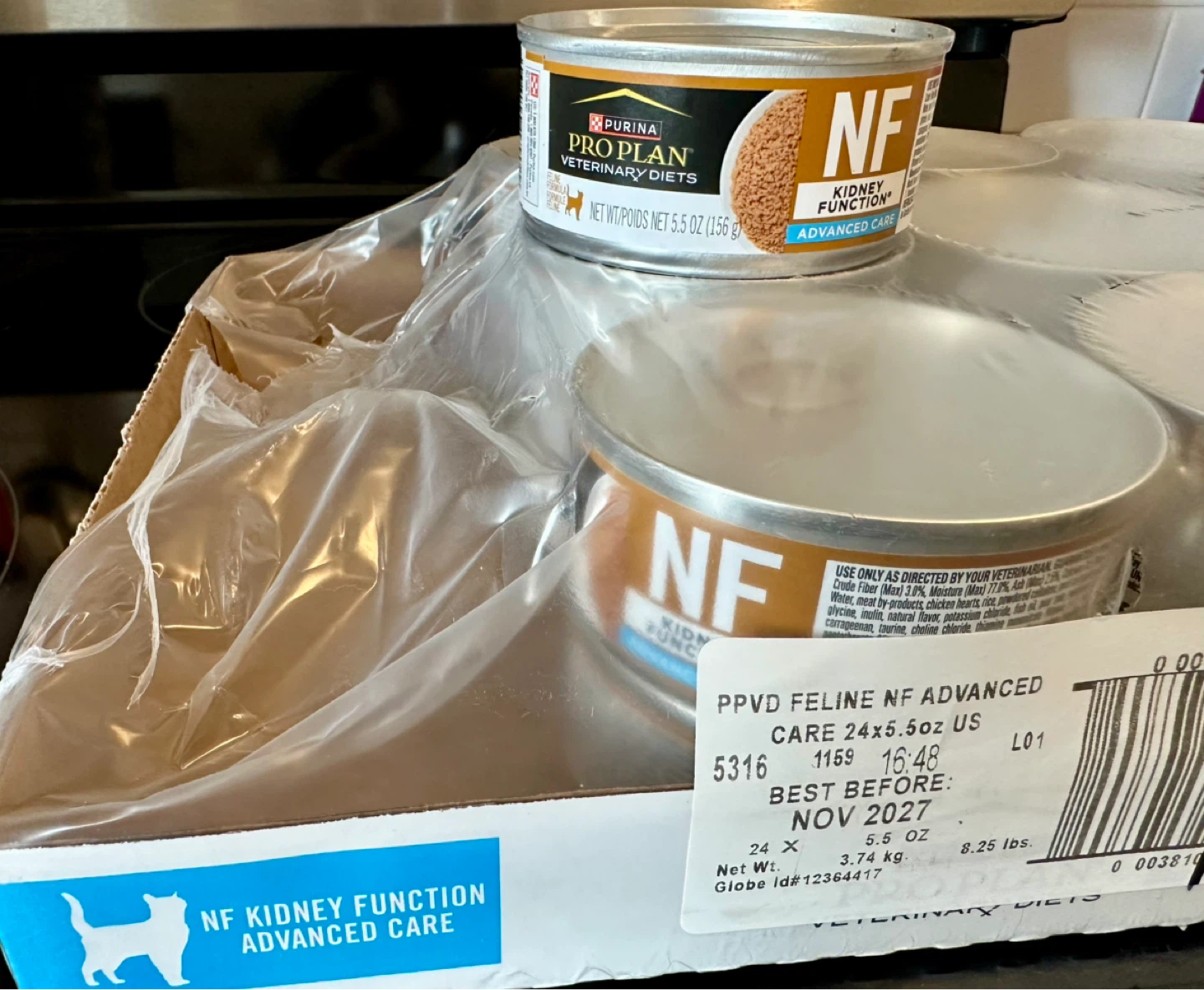 19 cans of 5.5oz Purina Pro Plan NF Kidney canned cat food - photo 4