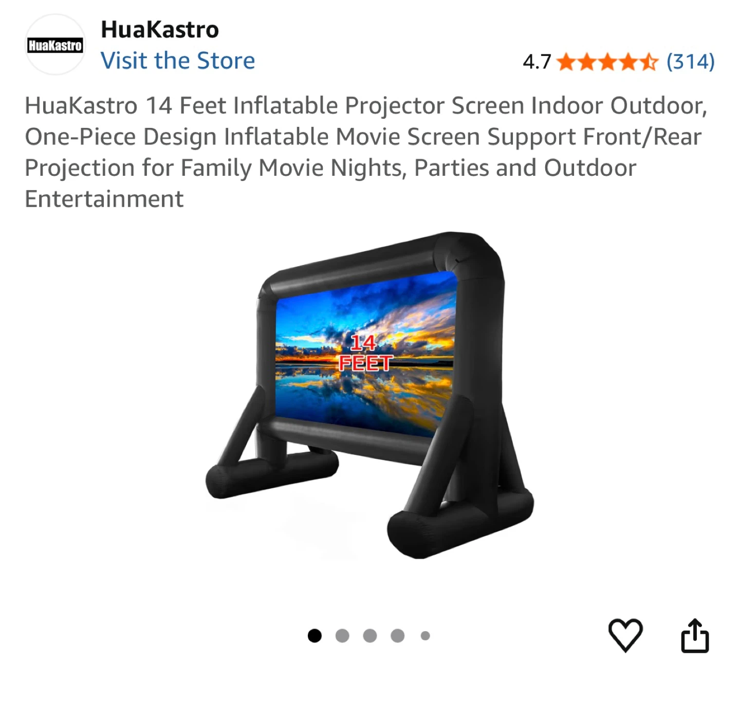 Huakastro 14 FT Inflatable Movie Screen - photo 2