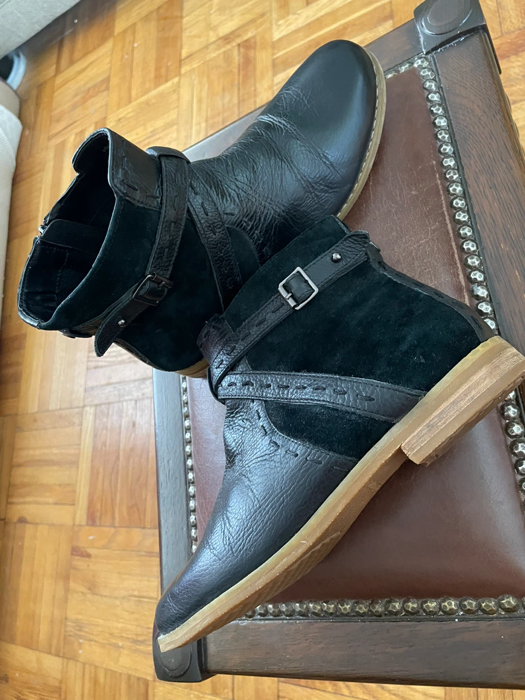 Women’s Black Hush Puppies Ankle Boots - photo 3