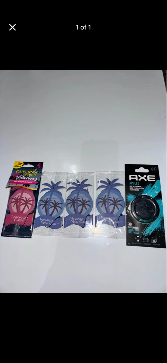 Car Air Freshener Bundle: California Scents & Axe Apollo