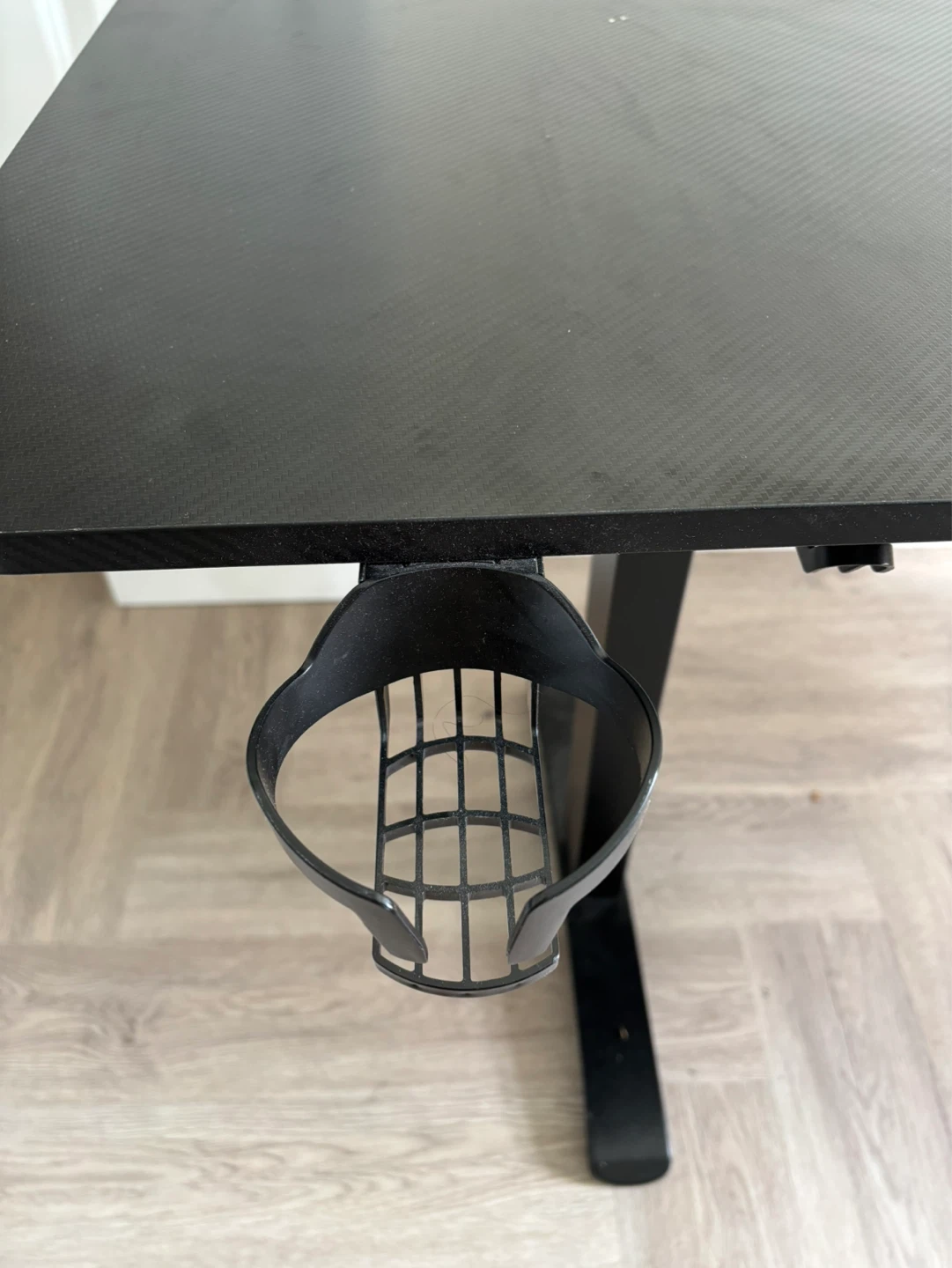 Black Standing Desk with Cup Holder - photo 4