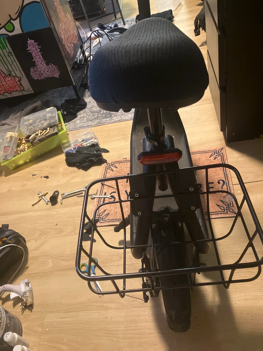 Electric Scooter with Seat and Basket - photo 5
