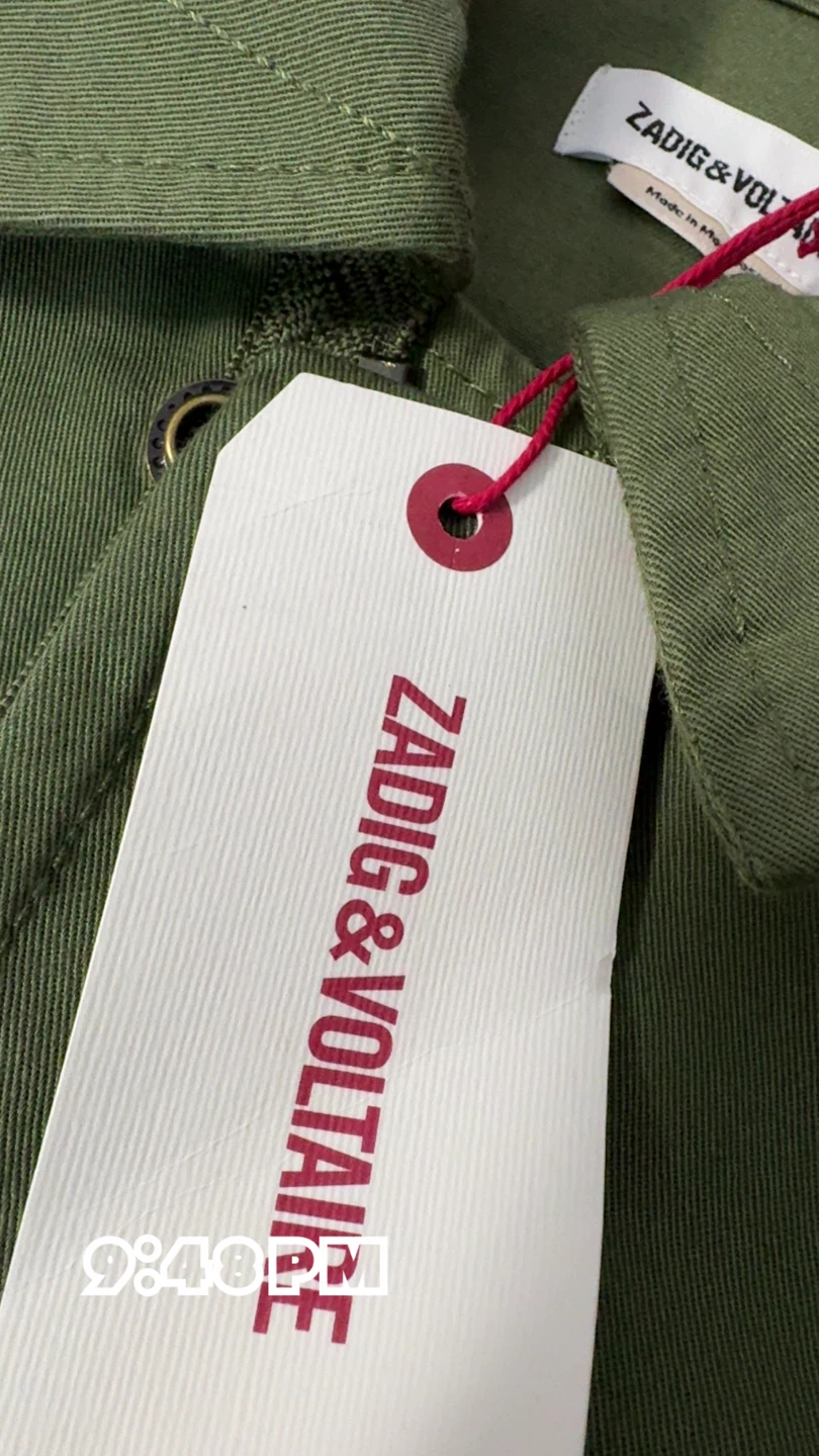 Zadig & Voltaire Green 'Amour' Military Jacket - photo 3