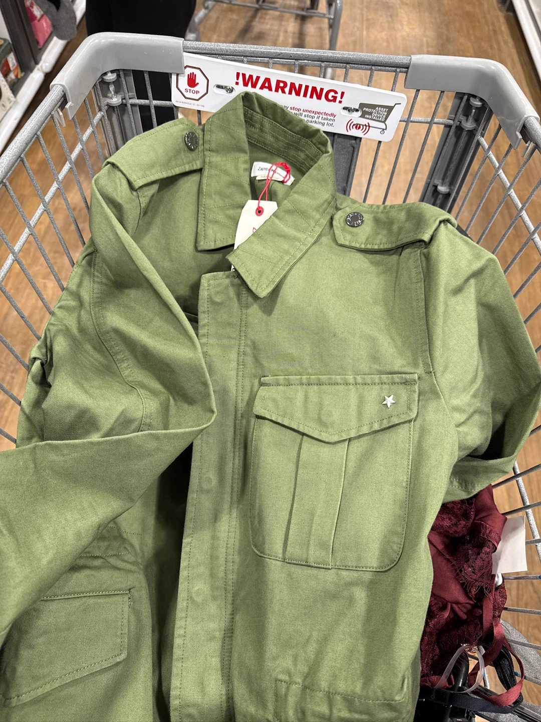 Zadig & Voltaire Green 'Amour' Military Jacket