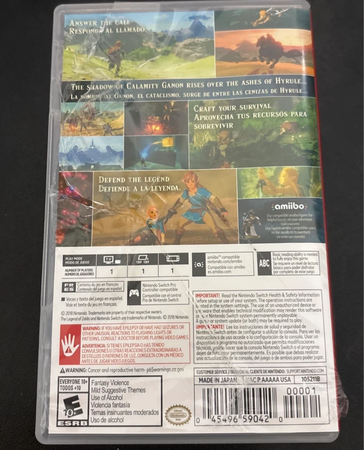 The Legend of Zelda: Breath of the Wild Nintendo Switch Game - photo 2