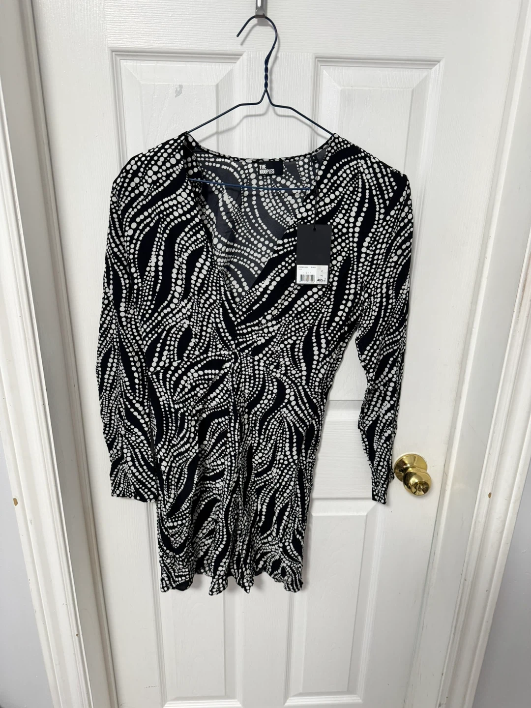 The Kooples Black & White Print Dress