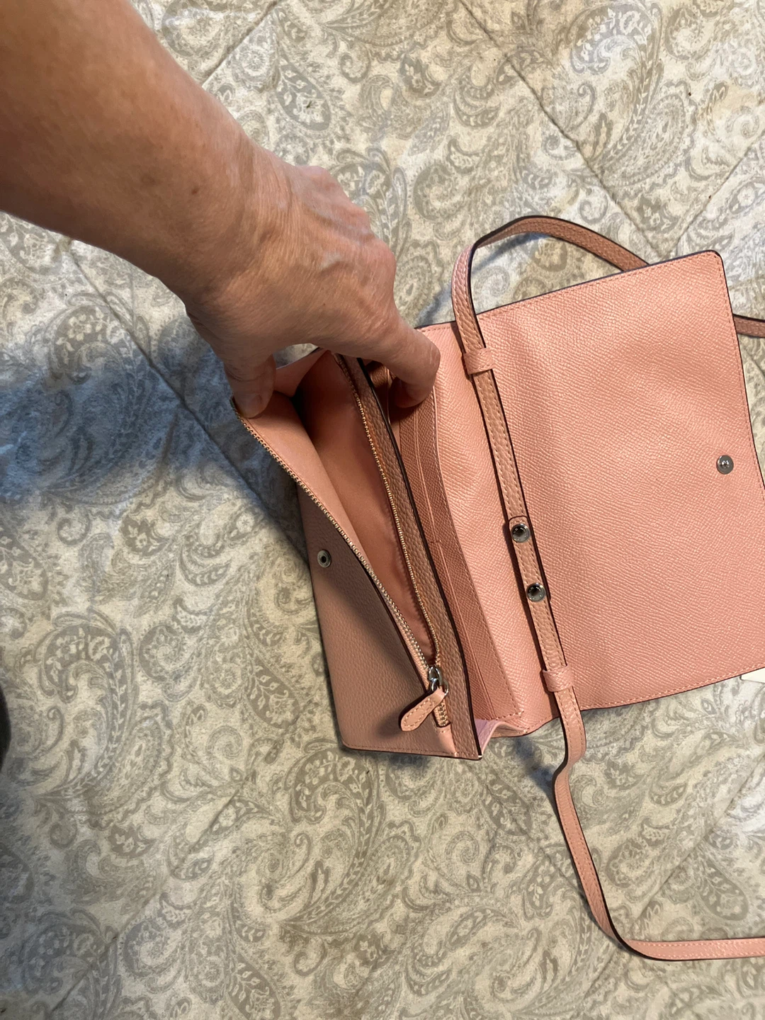Coach Pink Leather Crossbody Wallet - photo 2