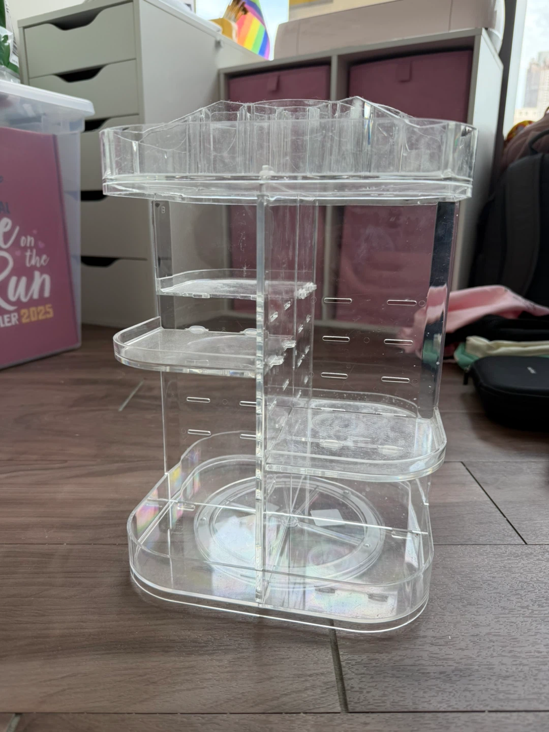 Tiered Rotating Makeup Organizer