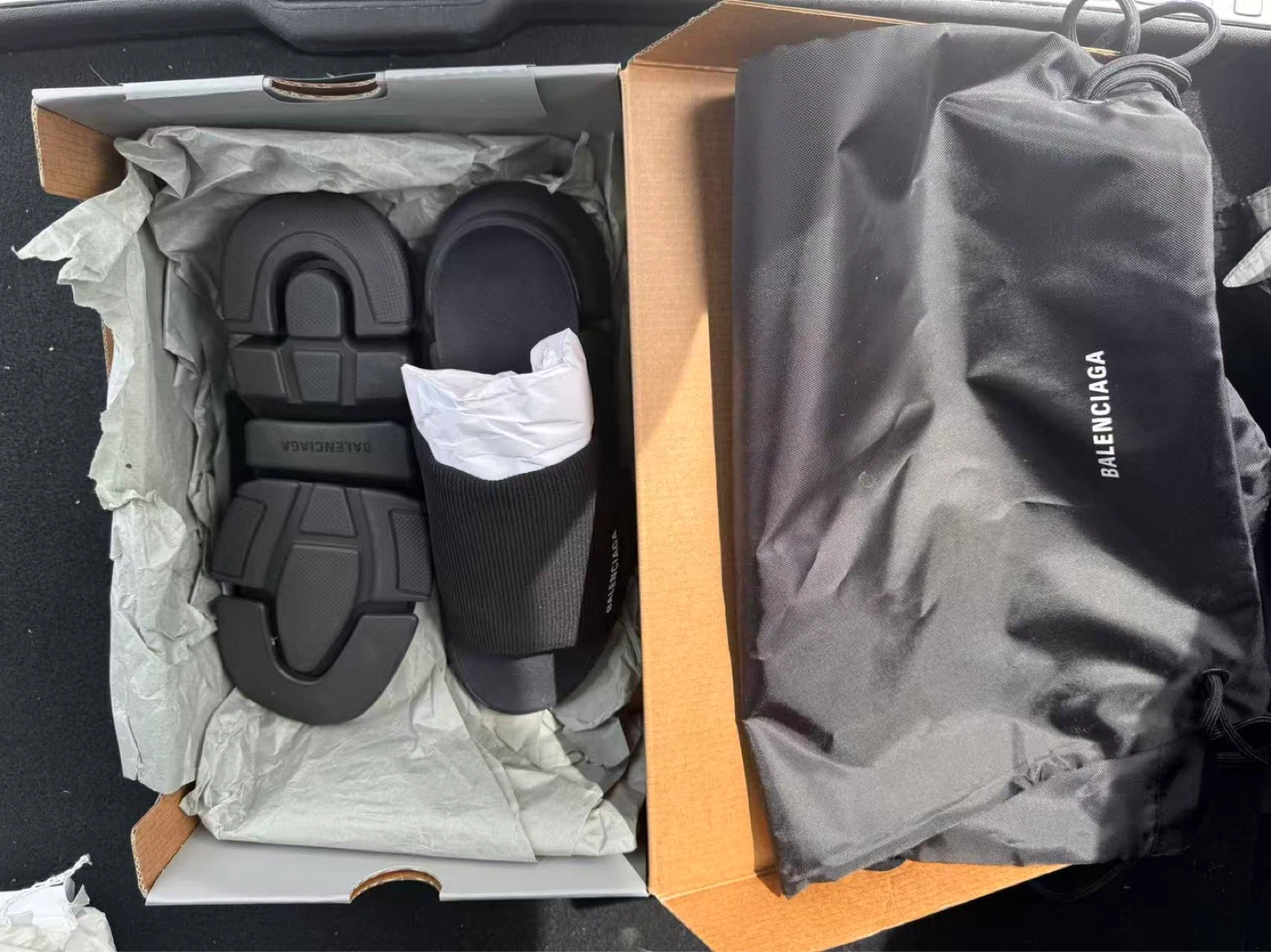 Balenciaga Speed 2.0 Slide Black Knit/Sole Size 40 - photo 4