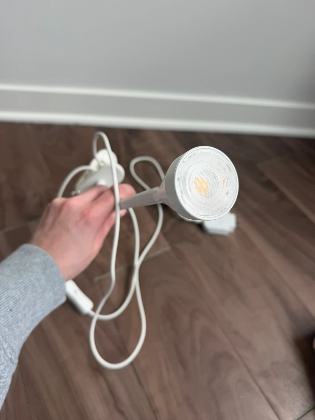 IKEA White Clip-On LED Lamp with Adjustable Neck - photo 2
