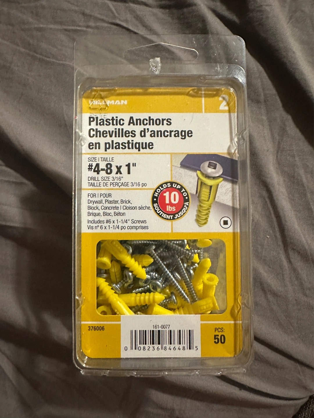Hillman Plastic Anchors with Screws