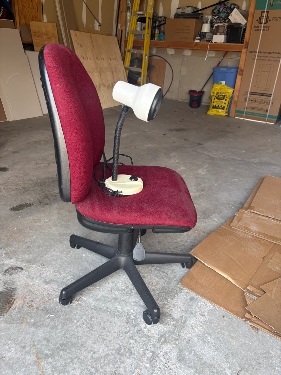 Office Chair with Gooseneck Desk Lamp - photo 2